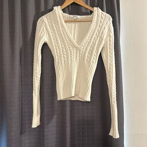 Frankie’s Bikinis hooded sweater- Size Medium